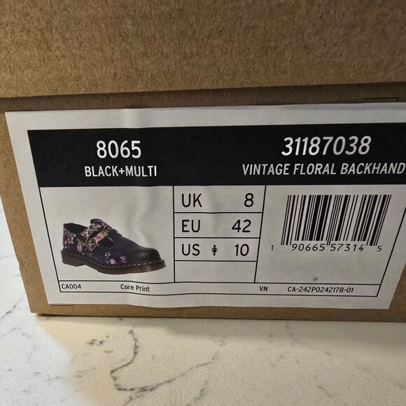 Dr. Martens 8065 Mary Jane Vintage Floral Leather Shoes 31187038 Women's Size 10 - Picture 9 of 15